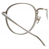 Linda Farrow - Occhiali da Vista Luna Oval in Oro Bianco - LFL1229C2OPT - Linda Farrow Eyewear