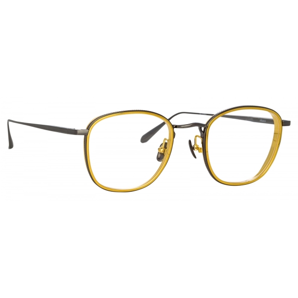 Linda Farrow - Maco Squared Optical Glasses in Nickel - LFL1220C4OPT - Linda Farrow Eyewear