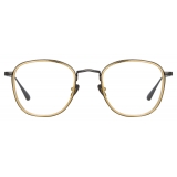 Linda Farrow - Maco Squared Optical Glasses in Nickel - LFL1220C4OPT - Linda Farrow Eyewear