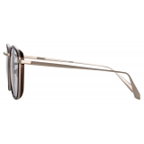 Linda Farrow - Maco Squared Optical Glasses in Light Gold - LFL1220C3OPT - Linda Farrow Eyewear