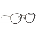 Linda Farrow - Occhiali da Vista Maco Squared in Oro Bianco - LFL1220C2OPT - Linda Farrow Eyewear