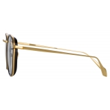 Linda Farrow - Maco Squared Optical Glasses in Yellow Gold - LFL1220C1OPT - Linda Farrow Eyewear