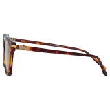 Linda Farrow - Mae Cat Eye Optical Glasses in Tortoiseshell - LF55C2OPT - Linda Farrow Eyewear