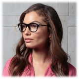 Linda Farrow - Occhiali da Vista Mae Cat Eye in Nero - LF55C1OPT - Linda Farrow Eyewear