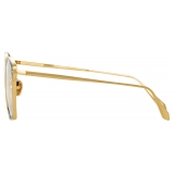Linda Farrow - Milo Square Optical Glasses in Yellow Gold - LFL1338C1OPT - Linda Farrow Eyewear