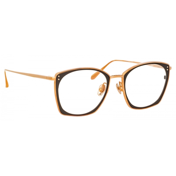 Linda Farrow - Milo Square Optical Glasses in Rose Gold - LFL1338C3OPT - Linda Farrow Eyewear