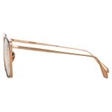 Linda Farrow - Milo Square Optical Glasses in Rose Gold - LFL1338C3OPT - Linda Farrow Eyewear