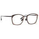 Linda Farrow - Milo Square Optical Glasses in Nickel Rose Gold - LFL1338C6OPT - Linda Farrow Eyewear