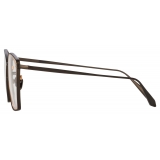 Linda Farrow - Milo Square Optical Glasses in Nickel Rose Gold - LFL1338C6OPT - Linda Farrow Eyewear