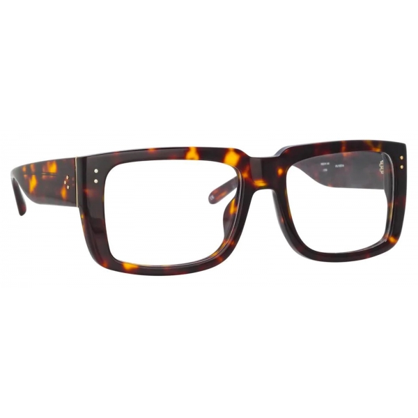 Linda Farrow - Morrison Rectangular Optical Glasses in Tortoiseshell - LFL1027C6OPT - Linda Farrow Eyewear