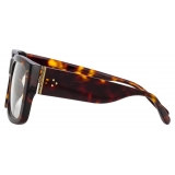 Linda Farrow - Morrison Rectangular Optical Glasses in Tortoiseshell - LFL1027C6OPT - Linda Farrow Eyewear