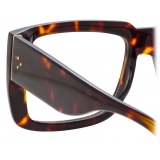 Linda Farrow - Morrison Rectangular Optical Glasses in Tortoiseshell - LFL1027C6OPT - Linda Farrow Eyewear