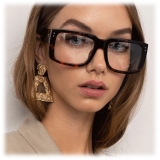 Linda Farrow - Morrison Rectangular Optical Glasses in Tortoiseshell - LFL1027C6OPT - Linda Farrow Eyewear