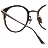 Linda Farrow - Neusa Oval Optical Glasses in Nickel - LFL1420C2OPT - Linda Farrow Eyewear
