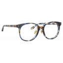 Linda Farrow - Palla D-Frame Optical Glasses in Blue Tortoiseshell - LFL1277C6OPT - Linda Farrow Eyewear
