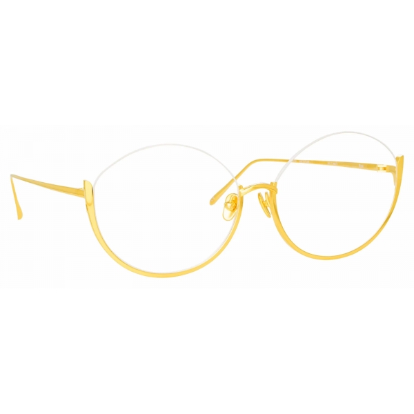 Linda Farrow - Rae Cat Eye Optical Glasses in Yellow Gold - LFL1144C5OPT - Linda Farrow Eyewear