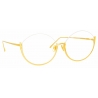 Linda Farrow - Rae Cat Eye Optical Glasses in Yellow Gold - LFL1144C5OPT - Linda Farrow Eyewear