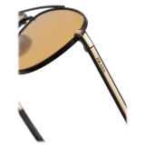 Prada - Iconic Metal Plaque - Aviator Sunglasses - Black Yellow - Prada Collection - Sunglasses - Prada Eyewear