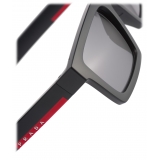 Prada - Prada Linea Rossa Impavid - Rectangular Sunglasses - Black - Prada Collection - Sunglasses - Prada Eyewear