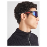 Prada - Prada Linea Rossa Impavid - Mask Sunglasses - Black Sea Blue - Prada Collection - Sunglasses - Prada Eyewear