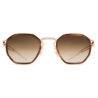 Mykita - Gia - Decades - Oro Champagne Galapagos Marrone Sfumato - Metal Collection - Occhiali da Sole - Mykita Eyewear