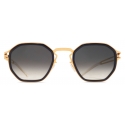 Mykita - Gia - Decades - Glossy Gold Milky Indigo Black Gradient - Metal Collection - Sunglasses - Mykita Eyewear