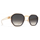 Mykita - Gia - Decades - Glossy Gold Milky Indigo Black Gradient - Metal Collection - Sunglasses - Mykita Eyewear