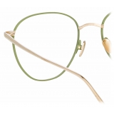 Linda Farrow - Occhiali da Vista Raif Square in Oro Chiaro Cachi - LFL819C31OPT - Linda Farrow Eyewear