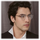 Linda Farrow - Occhiali da Vista Raif Square in Oro Bianco Nero - LFLC819C25OPT - Linda Farrow Eyewear