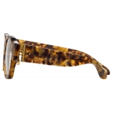 Linda Farrow - Occhiali da Vista Ramon Rectangular in Tartaruga Tabacco - LFL1270C7OPT - Linda Farrow Eyewear