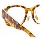 Linda Farrow - Ramon Rectangular Optical Glasses in Tobacco Tortoiseshell - LFL1270C7OPT - Linda Farrow Eyewear