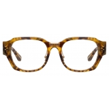 Linda Farrow - Ramon Rectangular Optical Glasses in Tobacco Tortoiseshell - LFL1270C7OPT - Linda Farrow Eyewear