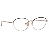 Linda Farrow - Occhiali da Vista Regina Cat Eye in Oro Chiaro - LFL1408C2OPT - Linda Farrow Eyewear