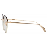 Linda Farrow - Occhiali da Vista Regina Cat Eye in Oro Chiaro - LFL1408C2OPT - Linda Farrow Eyewear