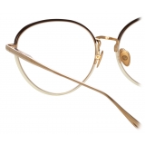 Linda Farrow - Occhiali da Vista Regina Cat Eye in Oro Chiaro - LFL1408C2OPT - Linda Farrow Eyewear