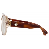 Linda Farrow - Occhiali da Vista Renee Oversized in Cenere - LFL1293C3OPT - Linda Farrow Eyewear