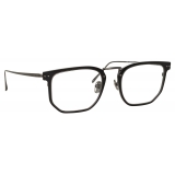 Linda Farrow - Saul D-Frame Optical Glasses in Black Nickel - LFL1113C2OPT - Linda Farrow Eyewear