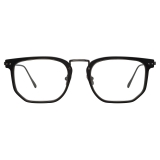 Linda Farrow - Saul D-Frame Optical Glasses in Black Nickel - LFL1113C2OPT - Linda Farrow Eyewear