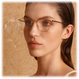 Linda Farrow - Simon Square Optical Glasses in Yellow Gold - LFLC479C6OPT - Linda Farrow Eyewear