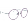Linda Farrow - Occhiali da Vista Tracy Round in Viola Latte - LFL239C63OPT - Linda Farrow Eyewear
