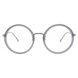 Linda Farrow - Occhiali da Vista Tracy Round in Grigio Latte - LFL239C62OPT - Linda Farrow Eyewear