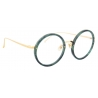 Linda Farrow - Tracy Round Optical Glasses in Jade - LFL239C53OPT - Linda Farrow Eyewear