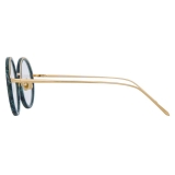 Linda Farrow - Tracy Round Optical Glasses in Jade - LFL239C53OPT - Linda Farrow Eyewear