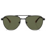 Persol - PO1003S - Nero Semi-Lucido / Polarizzata Verde - Occhiali da Sole - Persol Eyewear