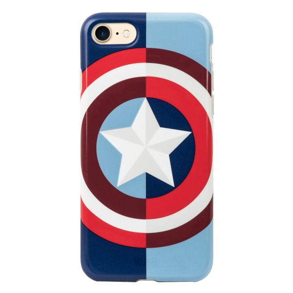Tribe - Captain America - Star Wars - Cover iPhone 8 / 7 - Custodia Smartphone - TPU - Protezione Lati e Posteriore