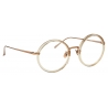 Linda Farrow - Occhiali da Vista Tracy Round in Cenere - LFL239C40OPT - Linda Farrow Eyewear