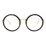 Linda Farrow - Tracy Round Optical Glasses in Black - LFLC239C1OPT - Linda Farrow Eyewear