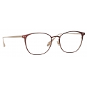 Linda Farrow - Xate Rectangular Optical Glasses in Brown - LFL1235C3OPT - Linda Farrow Eyewear