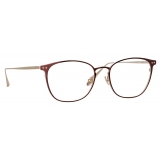 Linda Farrow - Occhiali da Vista Xate Rectangular in Marrone - LFL1235C3OPT - Linda Farrow Eyewear