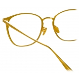 Linda Farrow - Xate Rectangular Optical Glasses in Black Yellow Gold - LFL1235C1OPT - Linda Farrow Eyewear